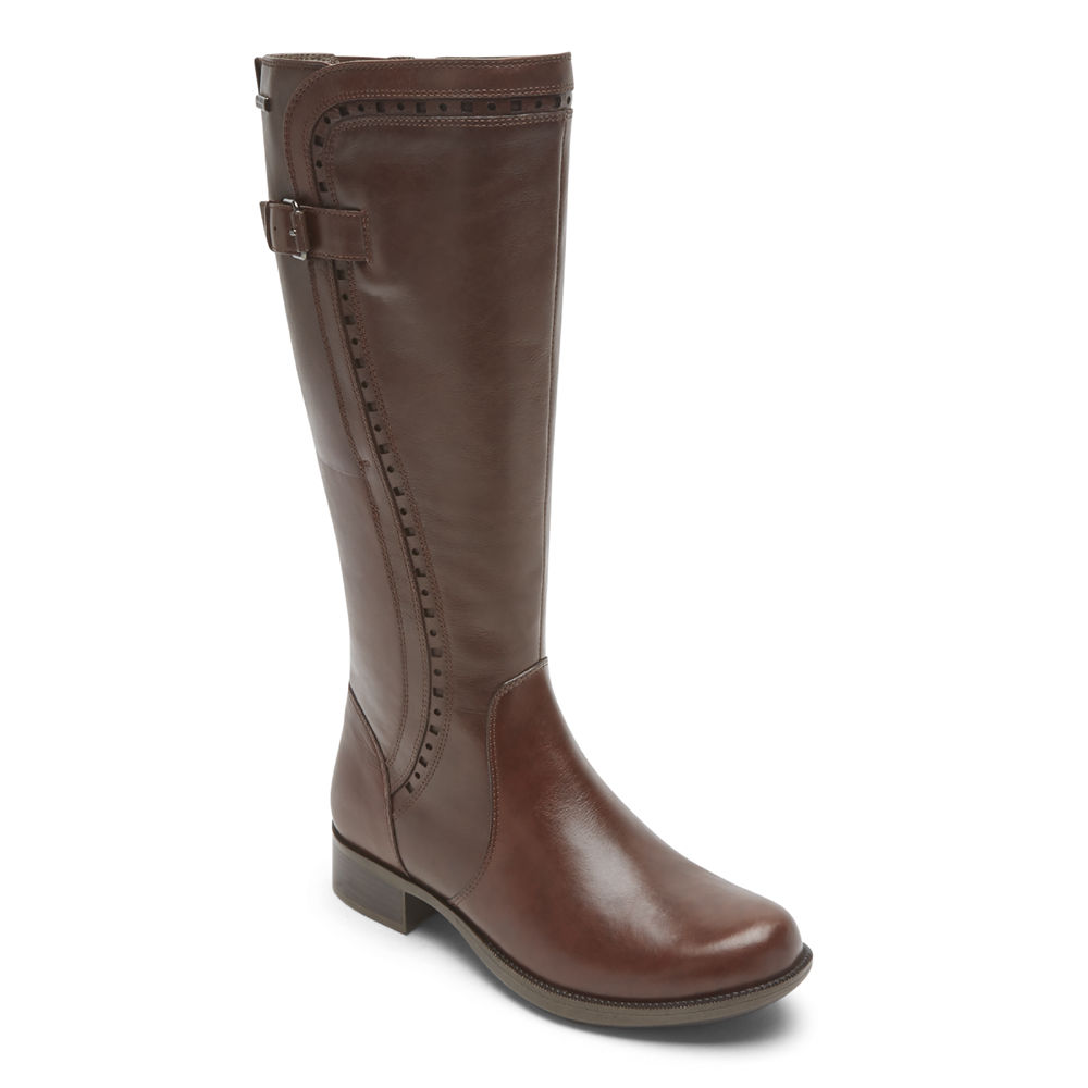 Botas Rockport Mulher Marrom - Copley Waterproof Tall - 35920VRLF